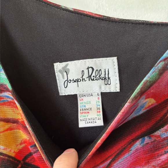 ✨Joseph Ribkoff Printed Dress - Size 6 - Picture 6 of 7